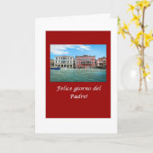 Italiaanse giornodel Padre Vaderdag Kaart van (Gele Bloem)