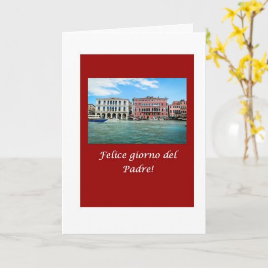 Italiaanse giornodel Padre Vaderdag Kaart van (Gele Bloem)