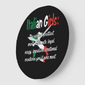 ITALIAANSE GIRLS FUNNY GROTE KLOK (Hoek)