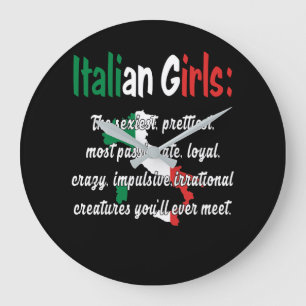 ITALIAANSE GIRLS FUNNY GROTE KLOK