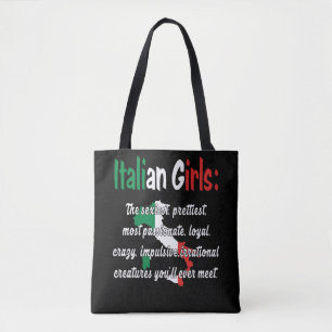 ITALIAANSE GIRLS FUNNY TOTE BAG