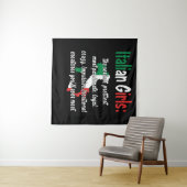 ITALIAANSE GIRLS FUNNY WANDKLEED (In Situ (horizontaal))