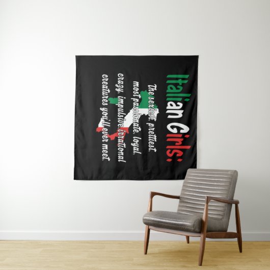 ITALIAANSE GIRLS FUNNY WANDKLEED (In Situ (horizontaal))