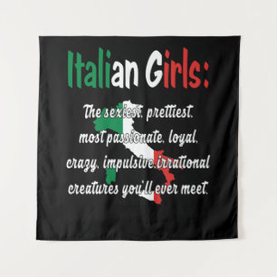 ITALIAANSE GIRLS FUNNY WANDKLEED