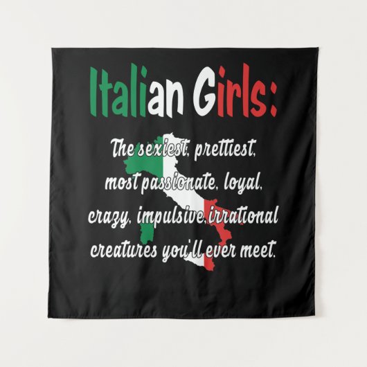 ITALIAANSE GIRLS FUNNY WANDKLEED (Voorkant)