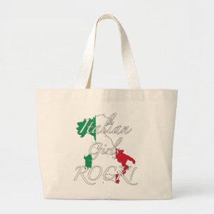 Italiaanse Girls Rock! Grote Tote Bag