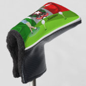 Italiaanse golfer golfheadcover (3/4 voorkant)