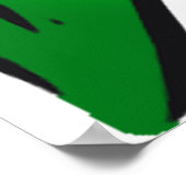 Italiaanse golvende vlag poster (Hoek)
