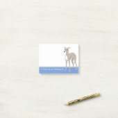 Italiaanse Greyhound - Aangepaste naam Post-it® Notes (Op bureau)