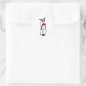 Italiaanse Greyhound Antonio Ronde Sticker (Tas)