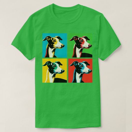 Italiaanse Greyhound Art Hondenliefhebbers T-shirt (Design voorkant)