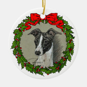 Italiaanse Greyhound Art van Glenda S. Harlan Keramisch Ornament