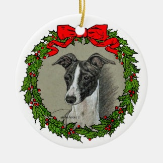 Italiaanse Greyhound Art van Glenda S. Harlan Keramisch Ornament