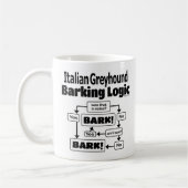 Italiaanse Greyhound Barking Logic Koffiemok (Links)