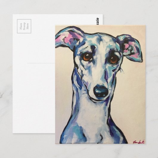 Italiaanse Greyhound Briefkaart (Voorkant / Achterkant)