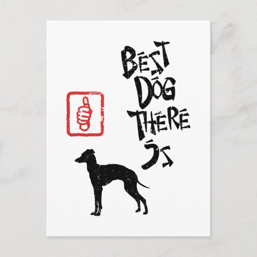 Italiaanse Greyhound Briefkaart (Voorkant)