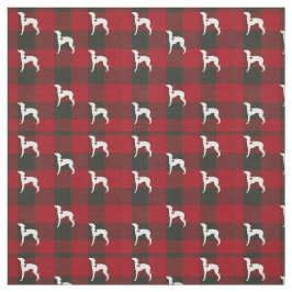 Italiaanse Greyhound Buffalo Check Joann Fabric Stof