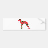 Italiaanse Greyhound Bumpersticker (Voorkant)