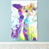 Italiaanse Greyhound Canvas Afdruk (Insitu (Houten vloer))