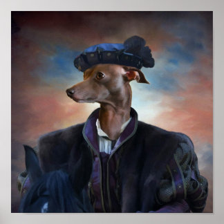 Italiaanse Greyhound Canvas print
