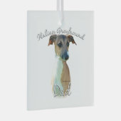 Italiaanse Greyhound Dad 2 Glas Ornament (Voorkant Rechts)