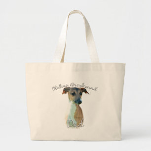 Italiaanse Greyhound Dad 2 Grote Tote Bag
