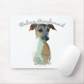 Italiaanse Greyhound Dad 2 Muismat (Met muis)