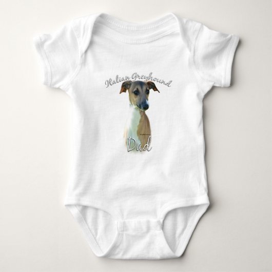 Italiaanse Greyhound Dad 2 Romper (Voorkant)