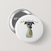 Italiaanse Greyhound Dad 2 Ronde Button 5,7 Cm (Voorkant /achterkant)