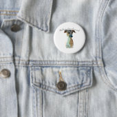 Italiaanse Greyhound Dad 2 Ronde Button 5,7 Cm (In situ)