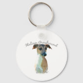 Italiaanse Greyhound Dad 2 Sleutelhanger (Voorkant)