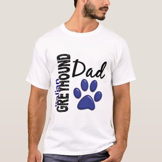 Italiaanse Greyhound Dad 2 T-shirt (Voorkant)