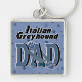 Italiaanse Greyhound DAD Sleutelhanger (Voorkant)
