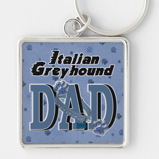 Italiaanse Greyhound DAD Sleutelhanger (Voorkant)