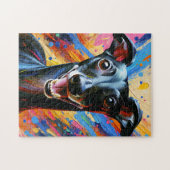 Italiaanse Greyhound Dog Acryl Print Hondenliefheb Legpuzzel (Horizontaal)