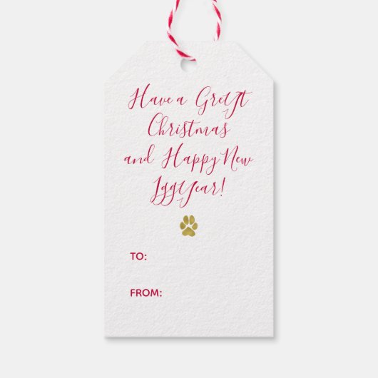 Italiaanse Greyhound Dog elegant silhouette Howlid Cadeaulabel (Achterkant)