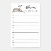 Italiaanse Greyhound Dog gepersonaliseerd om lijst Post-it® Notes (Voorkant)