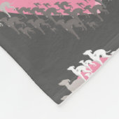 Italiaanse Greyhound Dog Heart Blanket. Gekke Iggy Fleece Deken (Hoek)