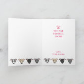 Italiaanse Greyhound Dog mam Cute Iggies Aangepast Kaart (Binnen)