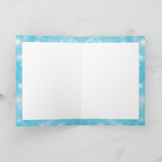 Italiaanse Greyhound Dog silhouette Fun text on bl Feestdagen Kaart (Binnen)