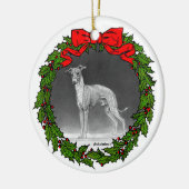 Italiaanse Greyhound Drawing by Glenda S. Harlan Keramisch Ornament (Links)