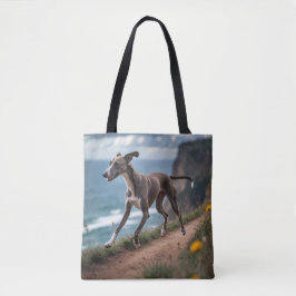 Italiaanse Greyhound Elegante Schouder Canvas tas