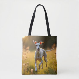Italiaanse Greyhound Elegante Schouder Canvas tas