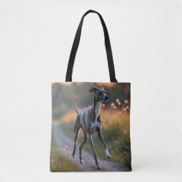 Italiaanse Greyhound Elegante Schouder Canvas tas