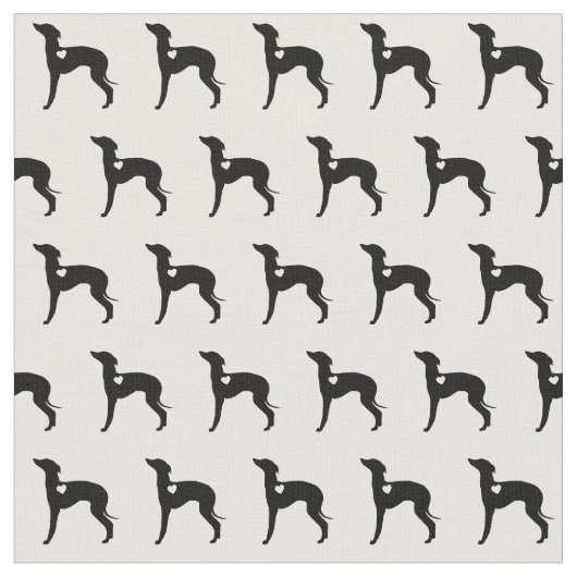 Italiaanse Greyhound Fabric Stof (Close Up)