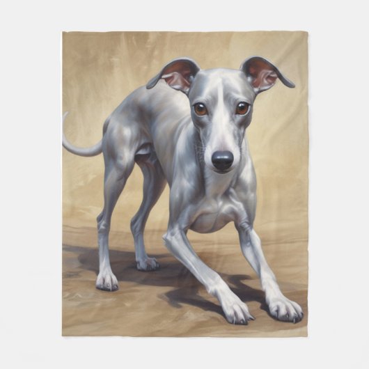 Italiaanse Greyhound Fleece Deken (Voorkant)