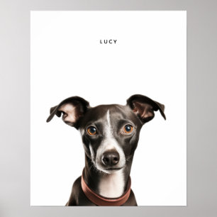 Italiaanse Greyhound gepersonaliseerde print