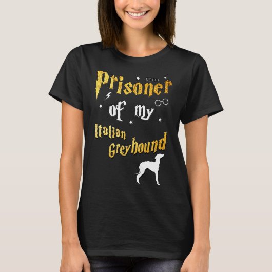 Italiaanse Greyhound Greyhound T-shirt (Voorkant)