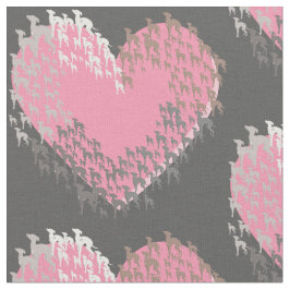 Italiaanse Greyhound Heart Joann Fabric Stof