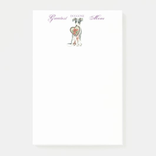 Italiaanse Greyhound Heart Mam Post-it® Notes (Voorkant)